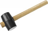 Киянка резиновая черная, 50 мм, деревянная рукоятка обратного типа IN WORK